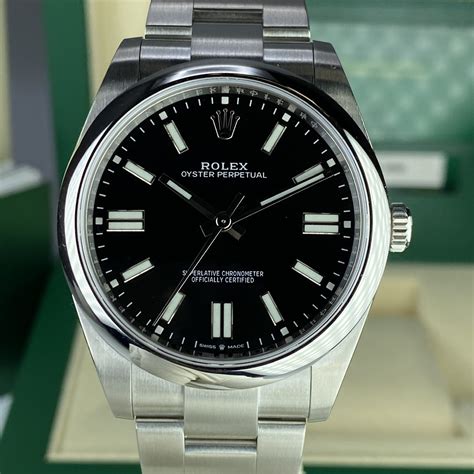 rolex oyster perpetual 31mm black dial|rolex oyster perpetual 41mm 124300.